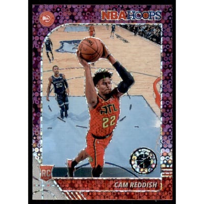 2019-20 Hoops Premium Stock Prizms Purple Disco #207 Cam Reddish