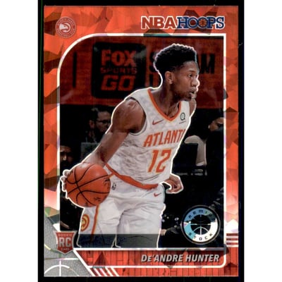 2019-20 Hoops Premium Stock Prizms Red Cracked Ice #202 De'Andre Hunter