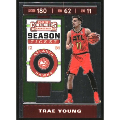 2019-20 Panini Contenders Premium Photo Variations #1 Trae Young