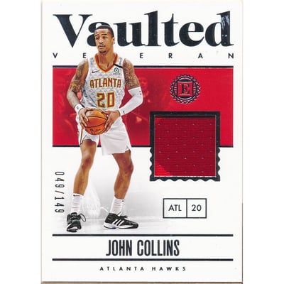 2019-20 Panini Encased Vaulted Veteran Material #19 John Collins