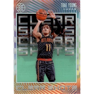 2019-20 Panini Illusions Clear Shots Emerald #5 Trae Young