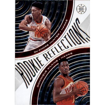 2019-20 Panini Illusions Rookie Reflections #11 Dominique Wilkins/De'Andre Hunter