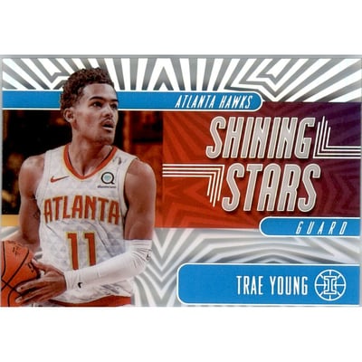 2019-20 Panini Illusions Shining Stars Sapphire #12 Trae Young