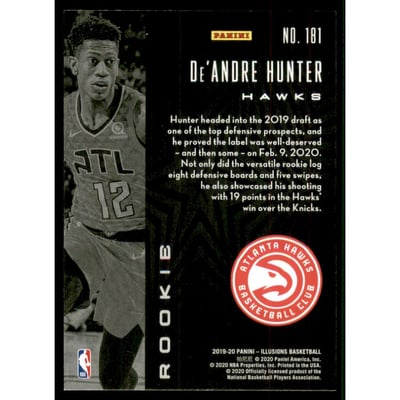2019-20 Panini Illusions Trophy Collection Bronze #181 De'Andre Hunter