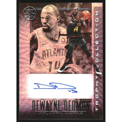 2019-20 Panini Illusions Trophy Collection Signatures #37 Dewayne Dedmon