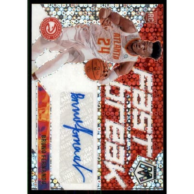 2019-20 Panini Mosaic Autographs Fast Break #79 Bruno Fernando