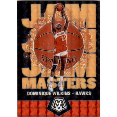2019-20 Panini Mosaic Jam Masters Mosaic Orange Fluorescent #12 Dominique Wilkins