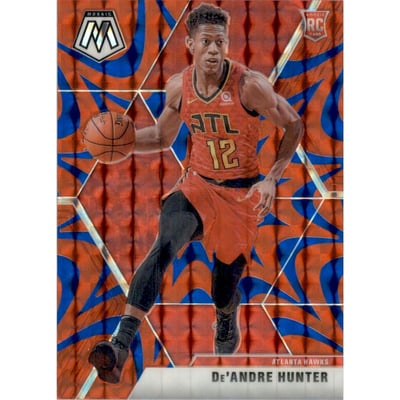 2019-20 Panini Mosaic Mosaic Blue Reactive #239 De'Andre Hunter