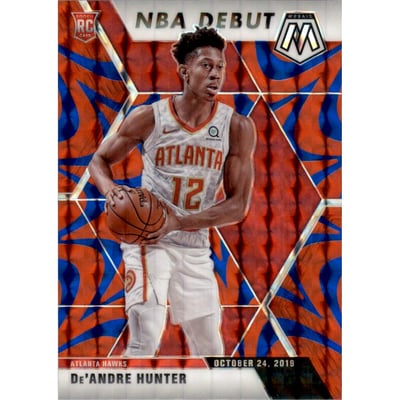 2019-20 Panini Mosaic Mosaic Blue Reactive #266 De'Andre Hunter