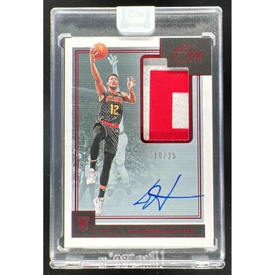 2019-20 Panini One and One Rookie Jersey Red #RJADAH De Andre Hunter RC Auto /25