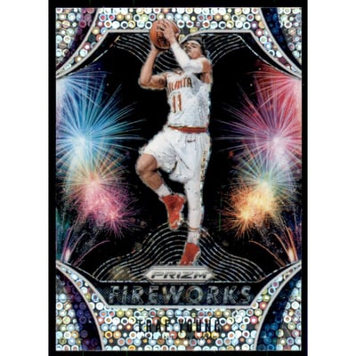 2019-20 Panini Prizm Fireworks Fast Break #25 Trae Young