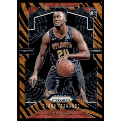 2019-20 Panini Prizm Prizms Choice Tiger Stripe #277 Bruno Fernando