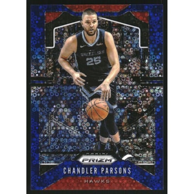 2019-20 Panini Prizm Prizms Fast Break Blue #140 Chandler Parsons
