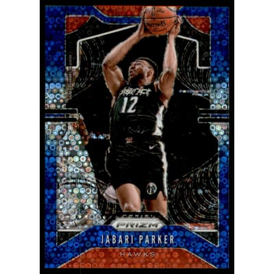 2019-20 Panini Prizm Prizms Fast Break Blue #238 Jabari Parker