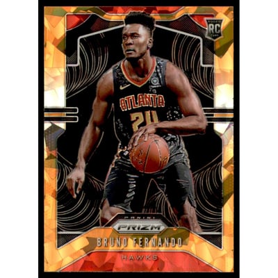 2019-20 Panini Prizm Prizms Orange Ice #277 Bruno Fernando