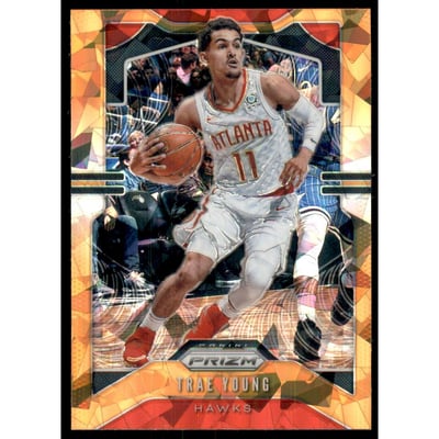 2019-20 Panini Prizm Prizms Orange Ice #31 Trae Young
