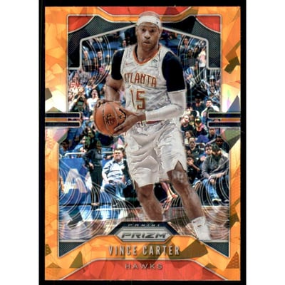 2019-20 Panini Prizm Prizms Orange Ice #33 Vince Carter