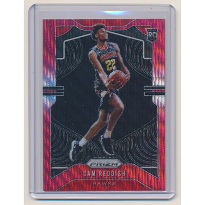 2019-20 Panini Prizm Prizms Ruby Wave #256 Cam Reddish