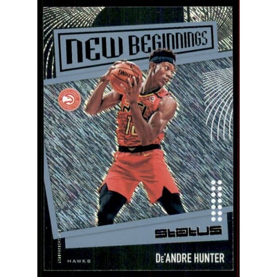 2019-20 Panini Status New Beginnings Blue #8 De'Andre Hunter