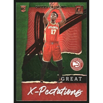 2020-21 Donruss Great X-Pectations Green Flood #6 Onyeka Okongwu