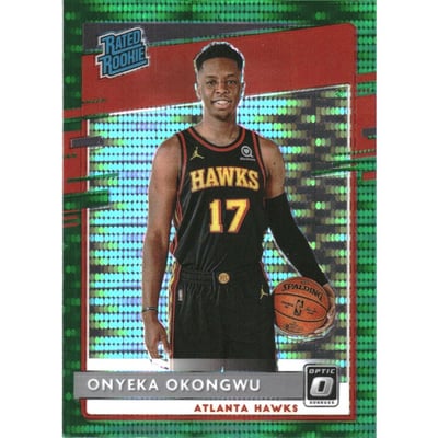 2020-21 Donruss Optic Fanatics Green Pulsar #156 Onyeka Okongwu RR