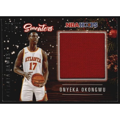 2020-21 Hoops Rookie Sweaters #12 Onyeka Okongwu