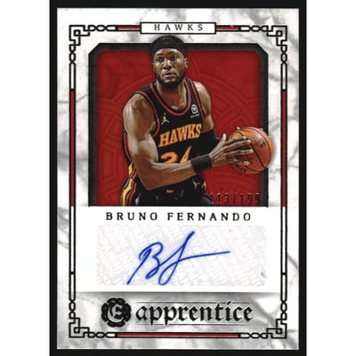 2020-21 Panini Chronicles Excalibur Apprentice Signatures #1 Bruno Fernando/199