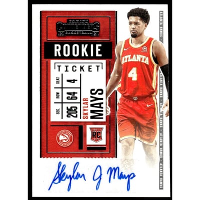 2020-21 Panini Contenders #149 Skylar Mays AU RC