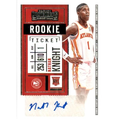 2020-21 Panini Contenders #160 Nathan Knight AU RC