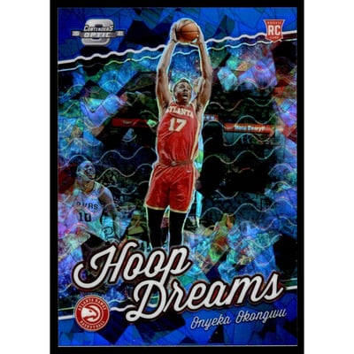 2020-21 Panini Contenders Optic Hoop Dreams Blue Cracked Ice #24 Onyeka Okongwu