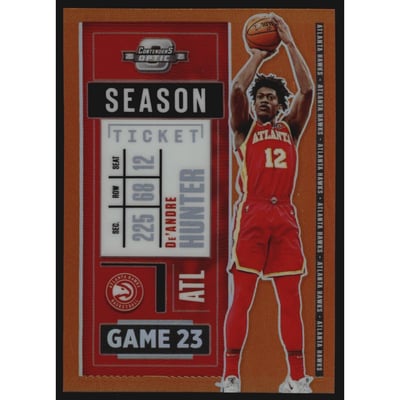2020-21 Panini Contenders Optic Orange #24 De'Andre Hunter