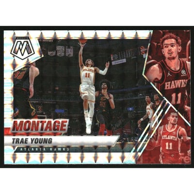 2020-21 Panini Mosaic Montage Mosaic #29 Trae Young