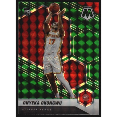 2020-21 Panini Mosaic Mosaic Green #225 Onyeka Okongwu
