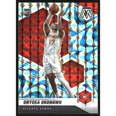 2020-21 Panini Mosaic Mosaic Reactive Blue #225 Onyeka Okongwu