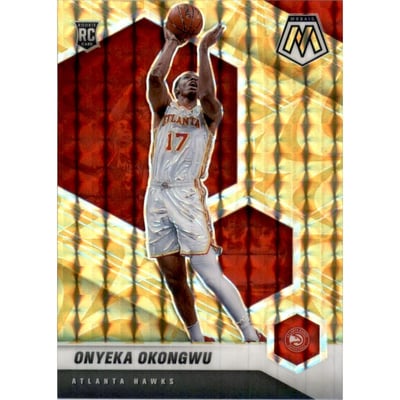 2020-21 Panini Mosaic Mosaic Reactive Yellow #225 Onyeka Okongwu
