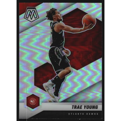 2020-21 Panini Mosaic Silver #18 Trae Young