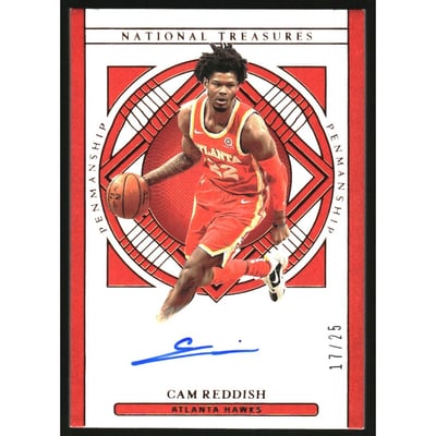 2020-21 Panini National Treasures Penmanship Bronze #2 Cam Reddish/25