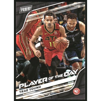 2020-21 Panini Player of the Day #6 Trae Young