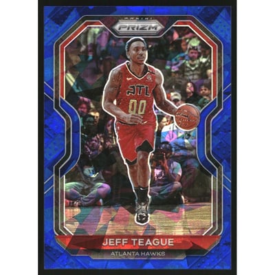 2020-21 Panini Prizm Prizms Blue Ice #42 Jeff Teague