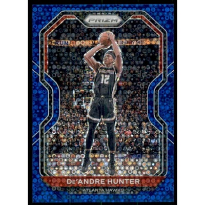 2020-21 Panini Prizm Prizms Fast Break Blue #38 De'Andre Hunter