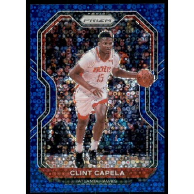 2020-21 Panini Prizm Prizms Fast Break Blue #69 Clint Capela