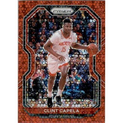2020-21 Panini Prizm Prizms Fast Break Red #69 Clint Capela