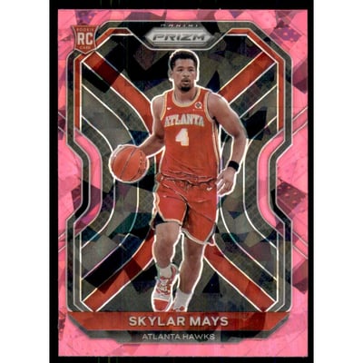 2020-21 Panini Prizm Prizms Pink Ice #255 Skylar Mays