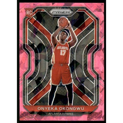 2020-21 Panini Prizm Prizms Pink Ice #260 Onyeka Okongwu