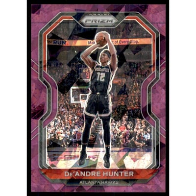 2020-21 Panini Prizm Prizms Purple Ice #38 De'Andre Hunter
