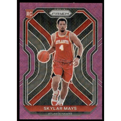 2020-21 Panini Prizm Prizms Purple Wave #255 Skylar Mays