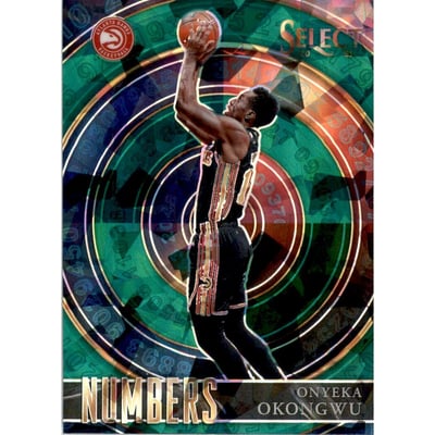 2020-21 Select Numbers Prizms Green #24 Onyeka Okongwu