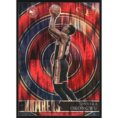 2020-21 Select Numbers Prizms Red #24 Onyeka Okongwu