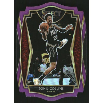 2020-21 Select Prizms Purple Die Cut #149 John Collins