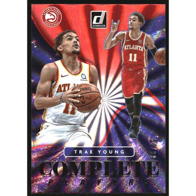 2021-22 Donruss Complete Players Holo Red Laser #6 Trae Young